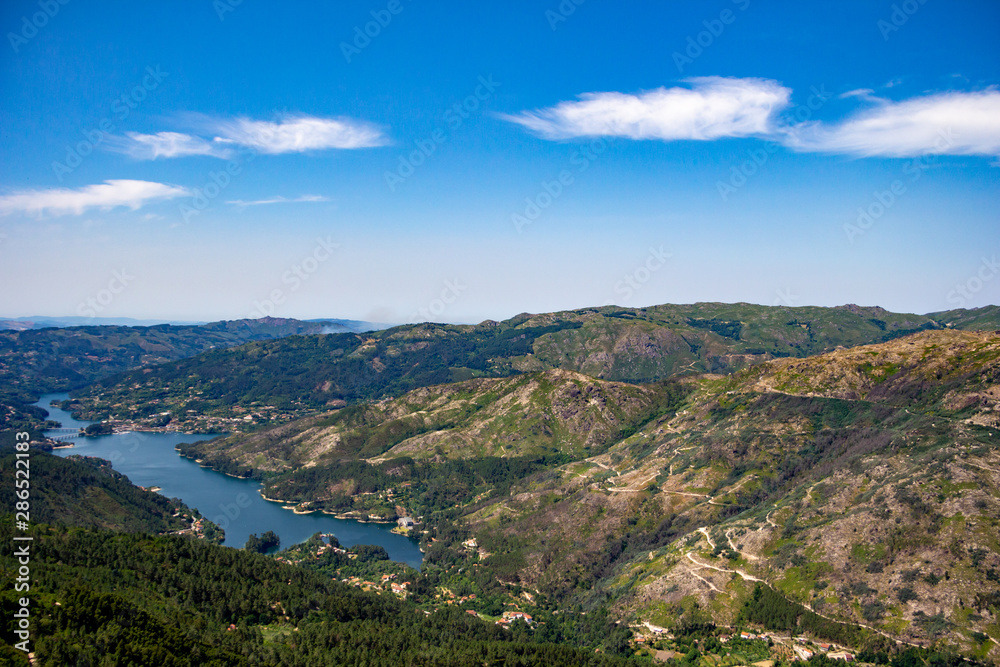 view of the mountains in the National Park of Peneda-Gerês, Portugal