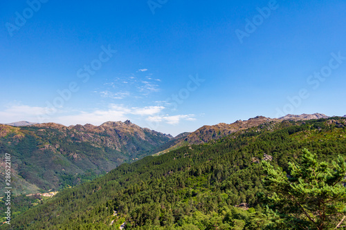 view of mountains in Peneda-Gerês National Park, Portugal