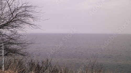 Polish Baltic Sea coast during winter.