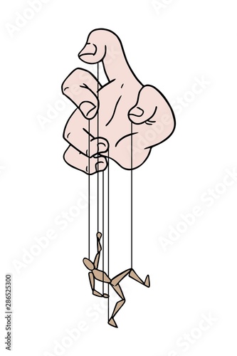hand controlling puppet