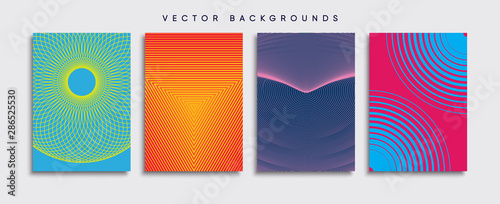 Minimal Vector cover designs. Future Poster template.