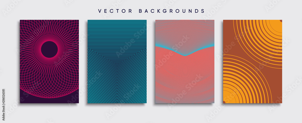 Minimal Vector cover designs. Future Poster template.