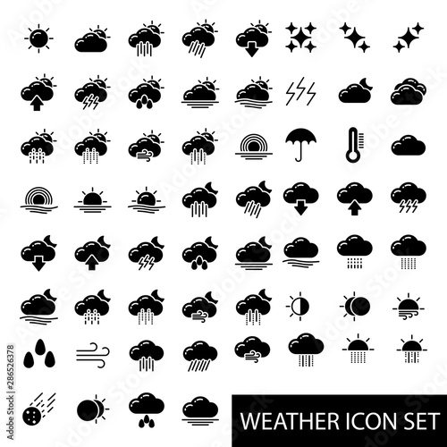 Weather Forecast Icon Vector Illustration Logo Template © Suryo