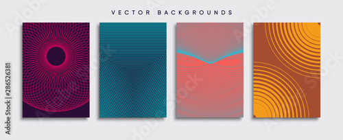 Obraz na płótnie Minimal Vector cover designs. Future Poster template. w salonie