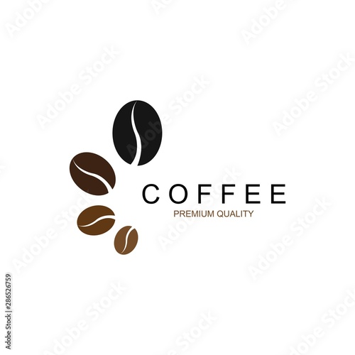 vector coffee beans template vector icon illustration design