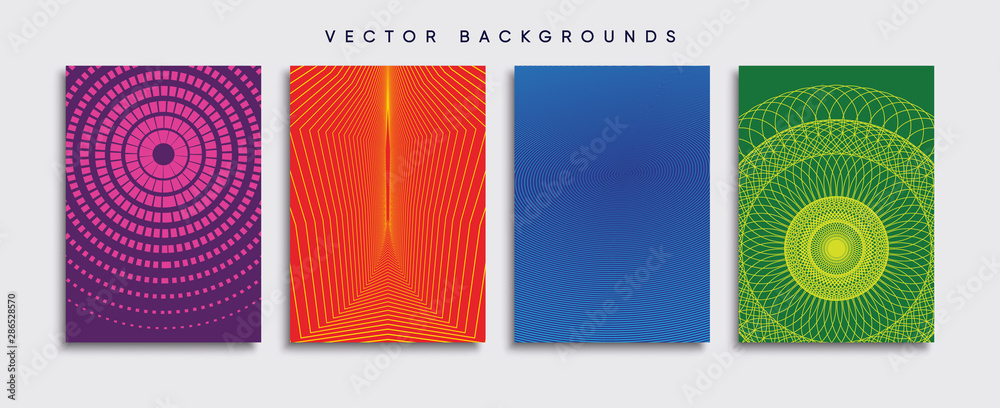 Minimal Vector cover designs. Future Poster template.