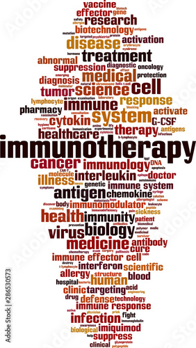 Immunotherapy word cloud