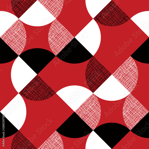 Red textured color diagonal seamless pattern