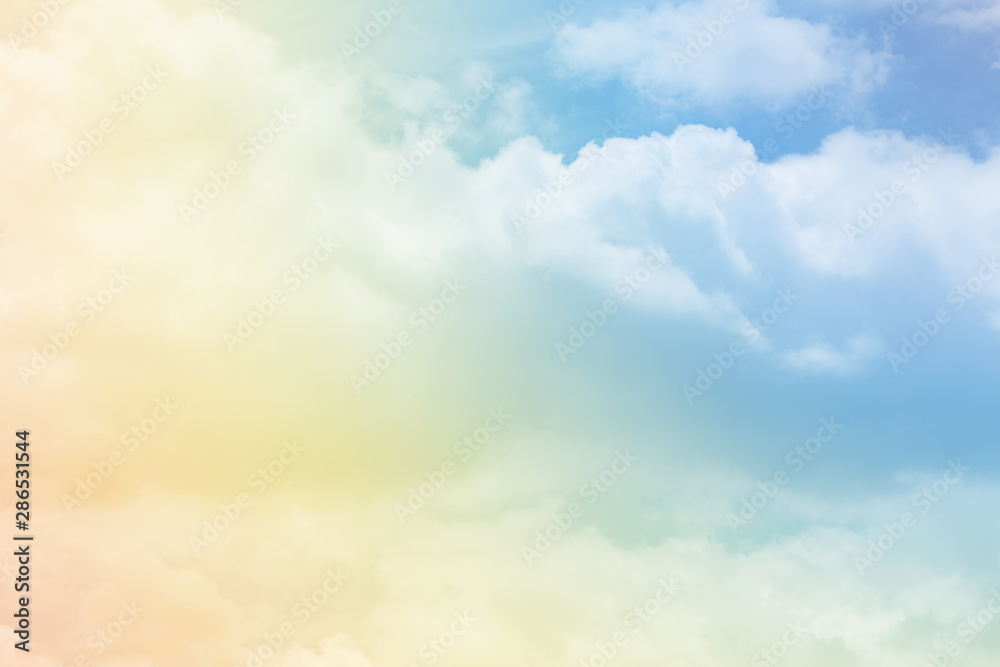 Cloud background with a pastel colour  - obrazy, fototapety, plakaty 