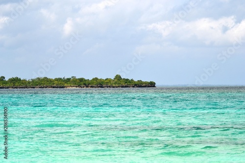 tropical island in the sea