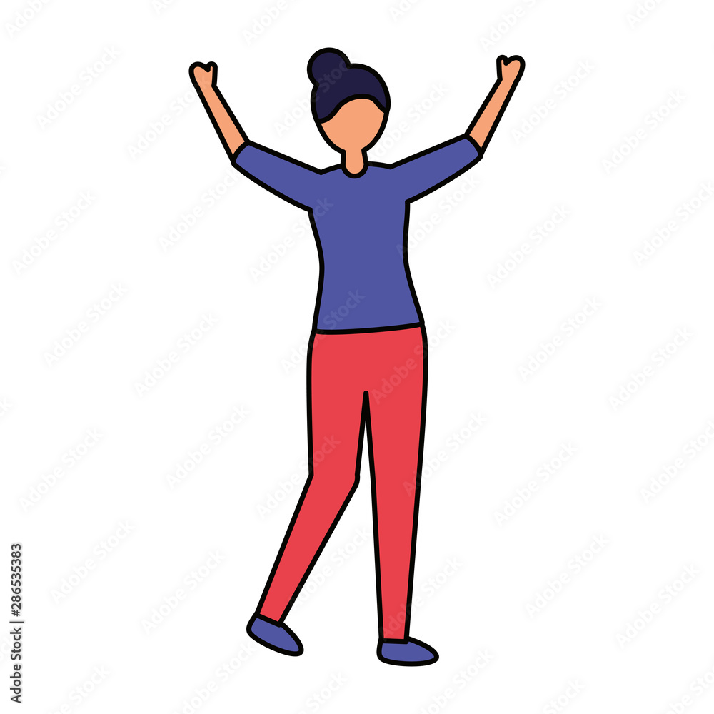 Isolated avatar woman vector design Isolated avatar woman vector design