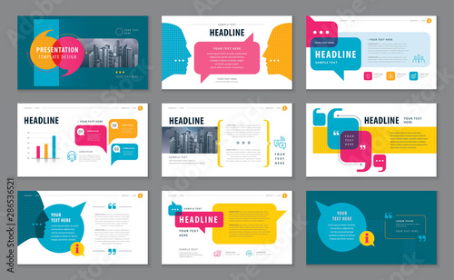 Abstract Presentation Templates, Infographic elements Template design set photo