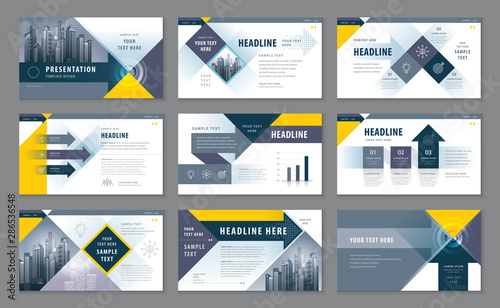 Abstract Presentation Templates, Infographic elements Template design set