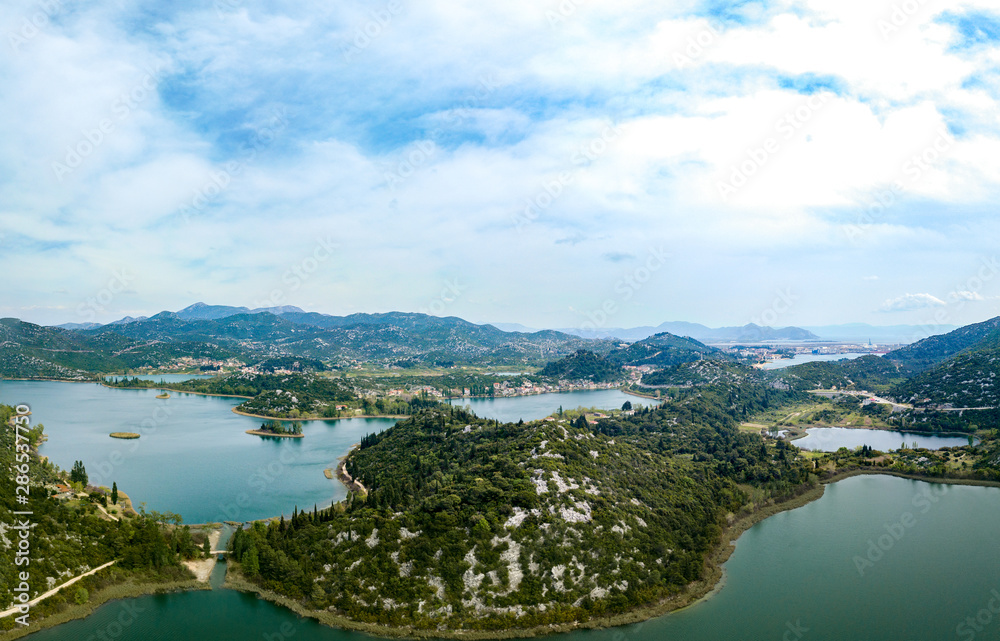 The Baćina lakes (Croatian: Baćinska jezera) are located in Dalmatia, Croatia. It is a crypto-depression lake, with its bottom below the surface of the sea.