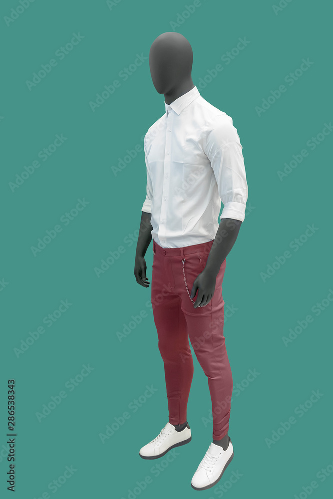 Full-length male mannequin. Full-length male mannequin.