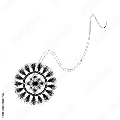 well being relax healthy cartoon in black and white