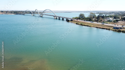 Wallpaper Mural A beautiful aerial view of JK Bridge in Brasilia, Brazil Torontodigital.ca