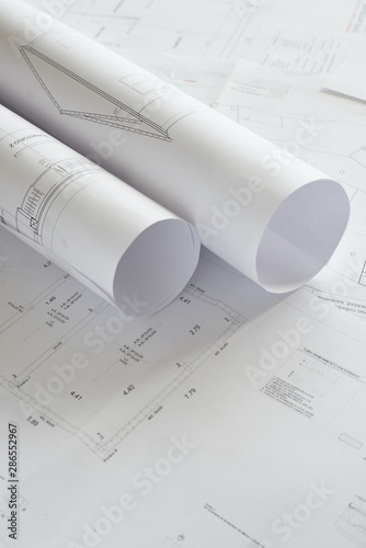 Detailed blueprints of a house