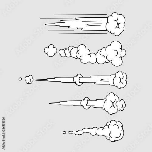 Cloud smoke effect vector abstract background