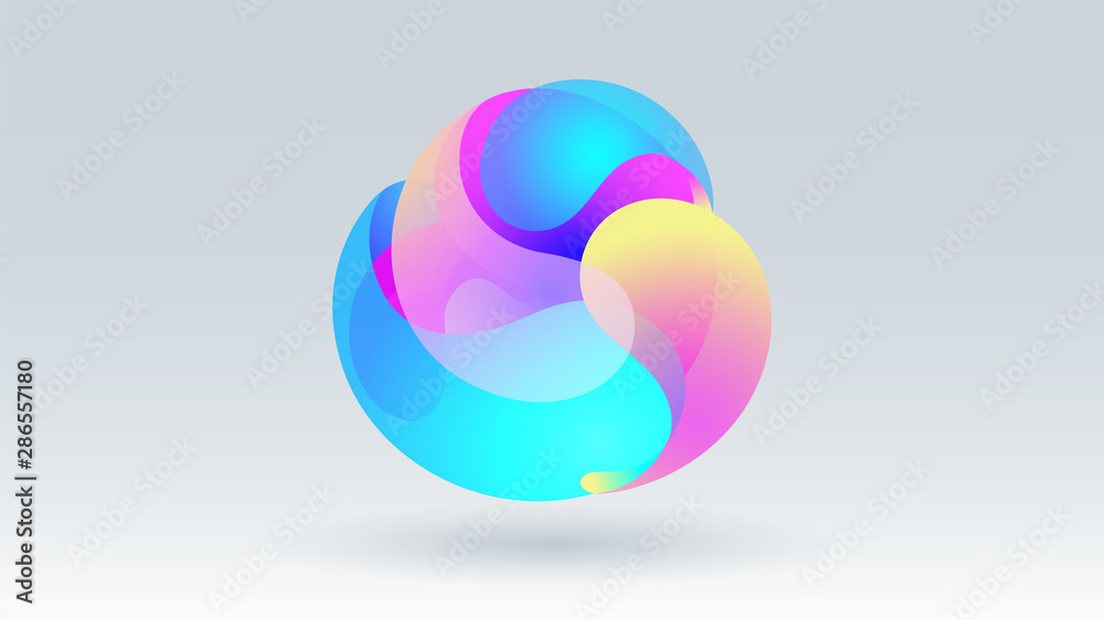 Colorful motion fluid circle group abstract Colorful motion fluid circle group abstract