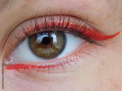 close up of human eye