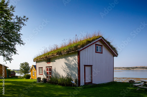 Old house in countryside in Northern Norway