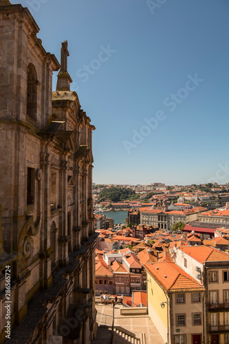 Old houses and tile roofs in the old town of Porto, Portugal © mikhailberkut