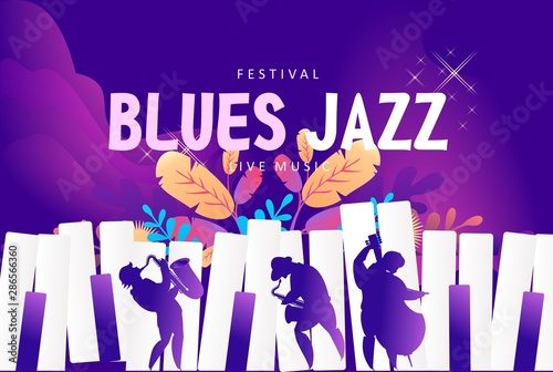 Blues jazz banner