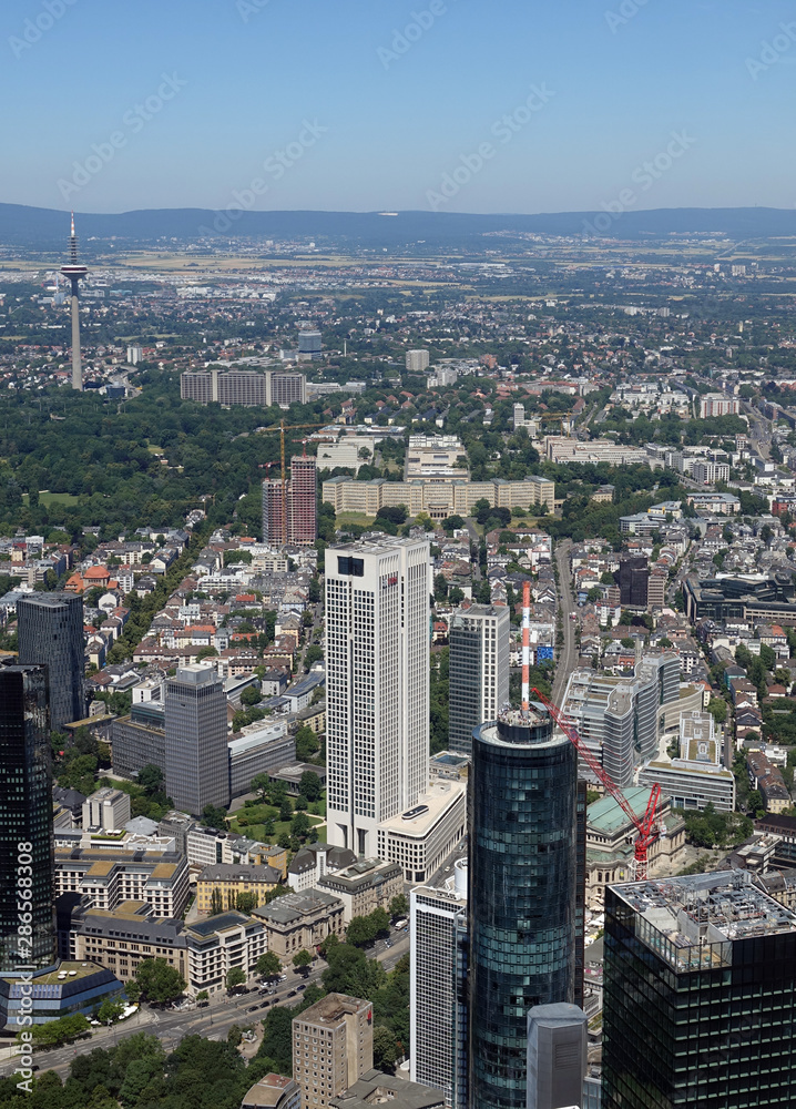 Fototapeta premium Skyline von Frankfurt