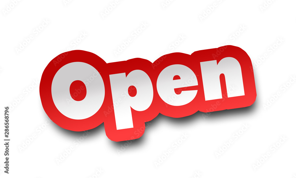 open concept 3d illustration isolated open concept 3d illustration isolated