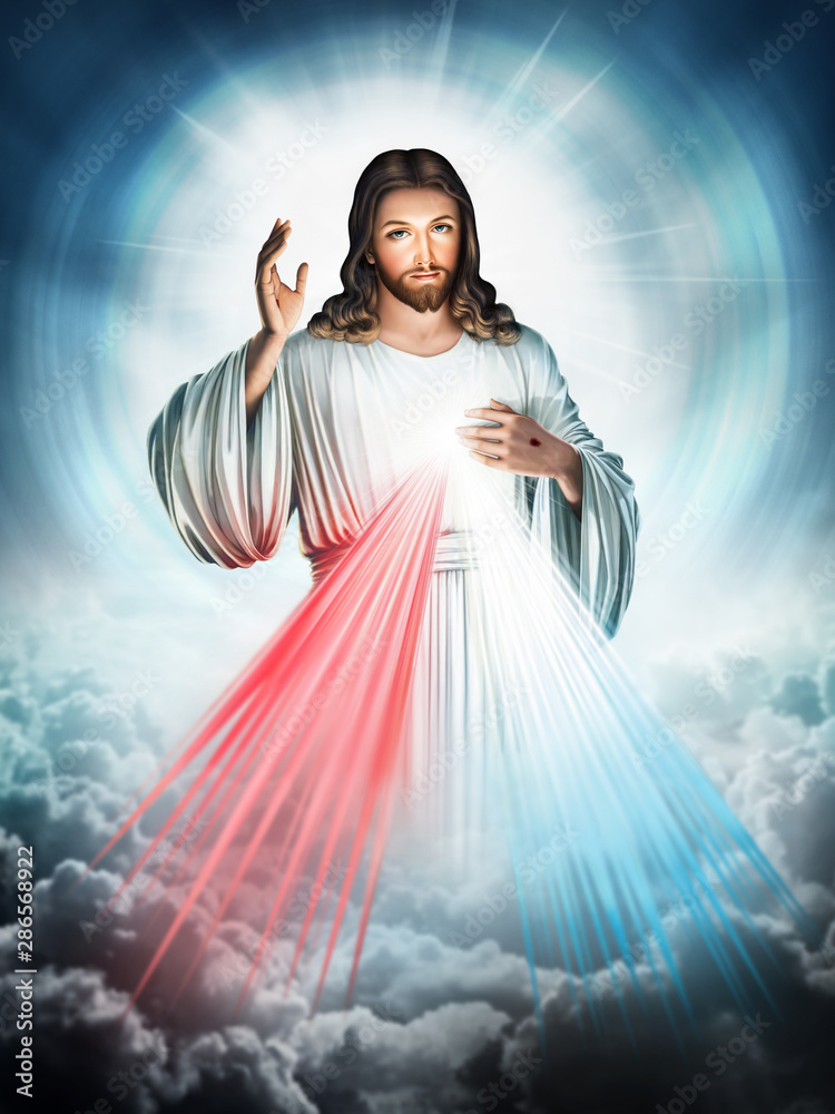 Divine Mercy of Jesus Stock Illustration | Adobe Stock