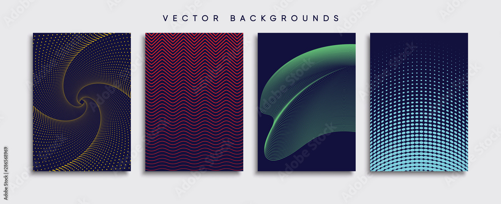 Minimal Vector cover designs. Future Poster template.