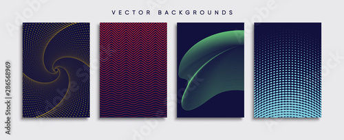 Obraz na płótnie Minimal Vector cover designs. Future Poster template. w salonie