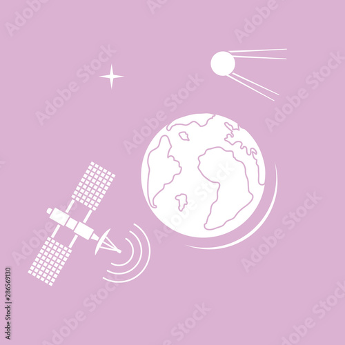 Earth Day Planet Earth, satellite, orbital station