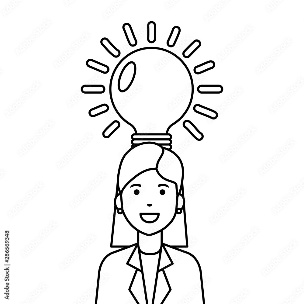 Isolated avatar woman vector design Isolated avatar woman vector design