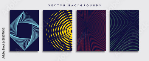 Minimal Vector cover designs. Future Poster template.