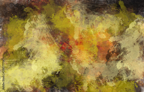 Yellow brown grunge texture abstract background