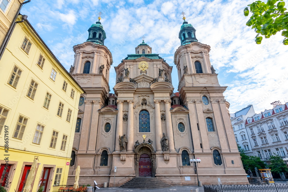 St. Nicholas Church on Old Town square, Prague, Czech Republic