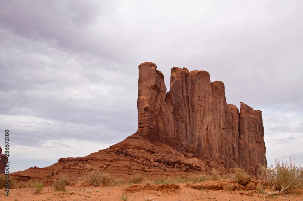 Monument valley red lime rocks