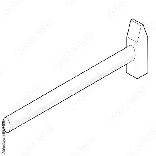 Hammer [schwarz-weiß]