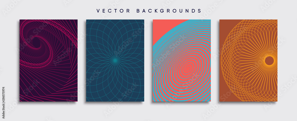 Minimal Vector cover designs. Future Poster template.