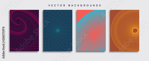 Obraz na płótnie Minimal Vector cover designs. Future Poster template. w salonie