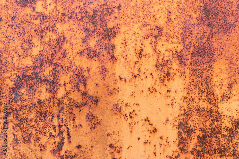 Detail rusted metal texture for background. Damaged metallic surface with copy space.