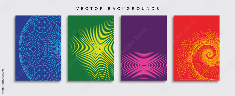 Minimal Vector cover designs. Future Poster template.