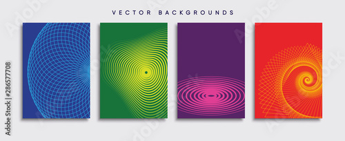Obraz na płótnie Minimal Vector cover designs. Future Poster template. w salonie