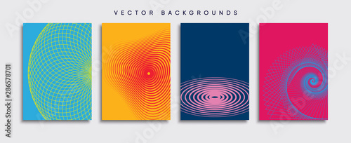Obraz na płótnie Minimal Vector cover designs. Future Poster template. w salonie
