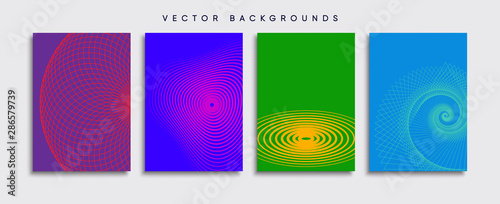 Obraz na płótnie Minimal Vector cover designs. Future Poster template. w salonie