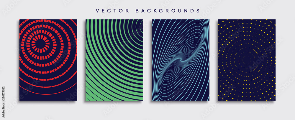 Minimal Vector cover designs. Future Poster template.