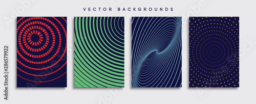 Obraz na płótnie Minimal Vector cover designs. Future Poster template. w salonie