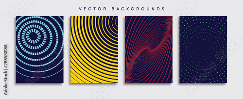 Obraz na płótnie Minimal Vector cover designs. Future Poster template. w salonie